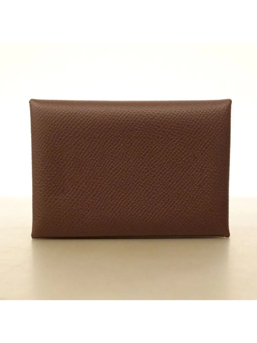 Hermes Coin Purse Calvi Duo Veau Epsom Tail Silver